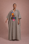Vente flash /// ROBE RAYURES MARRON – ÉDITION BULLES UPCYCLÉES