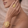 BRACELET « AWA OVALE » – DORÉ