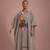 Vente flash /// ROBE RAYURES MARRON – ÉDITION BULLES UPCYCLÉES