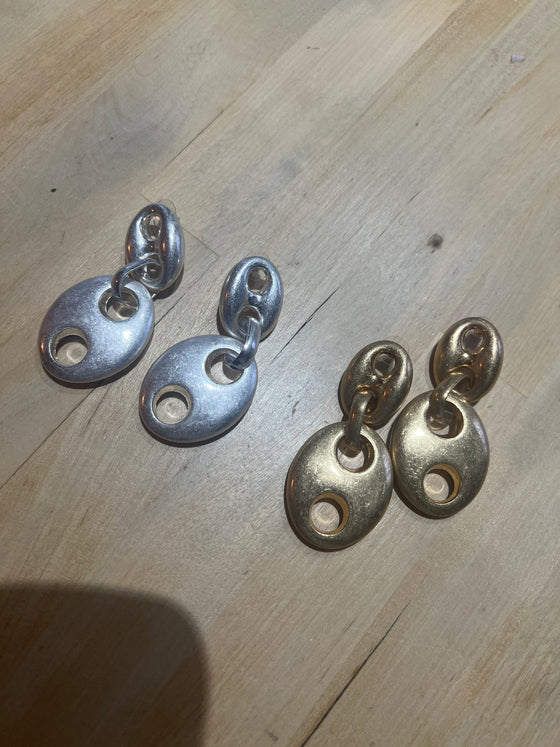 Boucles    d’oreille GRAINE DE CAFÉ XL