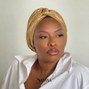 Turban uni Gackou Champagne — simulation de coloris