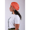 Turban uni Gackou orange
