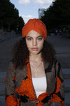 Turban uni Gackou orange