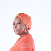 Turban uni Gackou orange